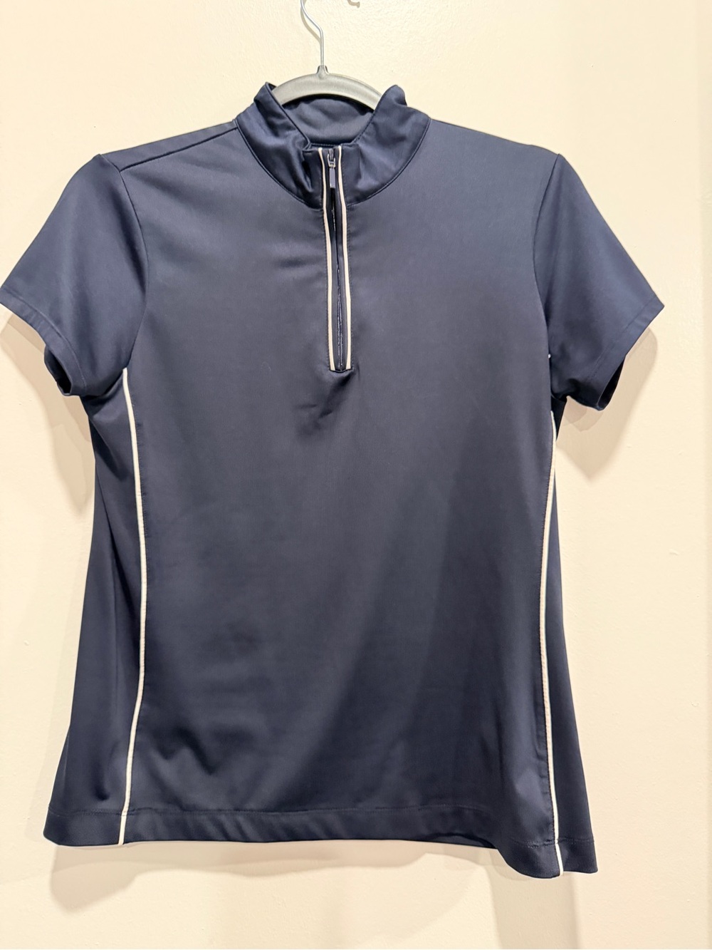 EP Pro Navy Top with White and Gold Logo Patch